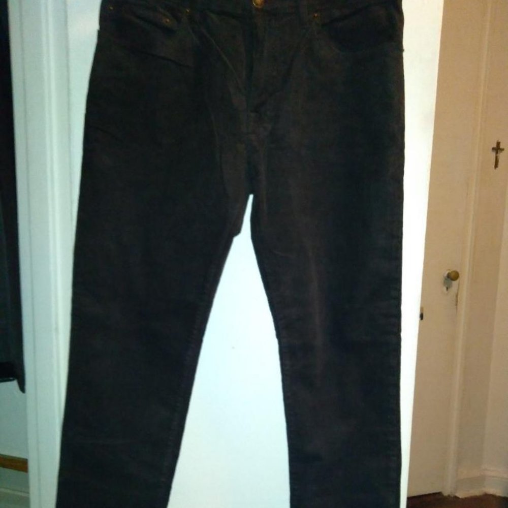 Mens Goodfellow dark brown corduroy pants 34 x 32